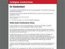 Tablet Screenshot of colognecenturions.com